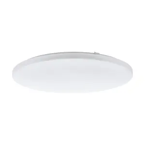 Wall Flush Ceiling Light Colour White Shade White Plastic Bulb LED 49.5W