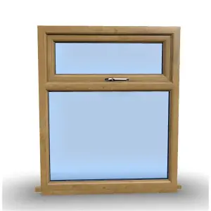 1045mm (W) x 995mm (H) Wooden Stormproof Window - 1 Top Opening Window -Toughened Safety Glass