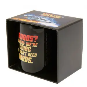 Back To The Future Mug Black (One Size)