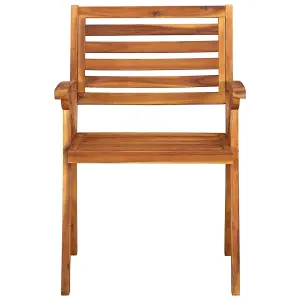 Berkfield Garden Chairs 6 pcs Solid Acacia Wood