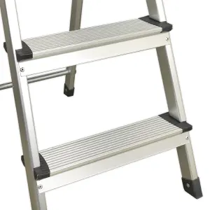 Sealey Aluminium Step Ladder 3-Tread EN 131 ASL3S