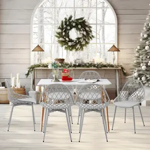 Filsaime Dining Chair (Set of 6) Grey / Grey / Grey