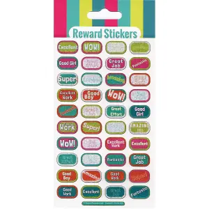 Paper Projects Reusable Captions Reward Stickers Multicoloured (One Size)