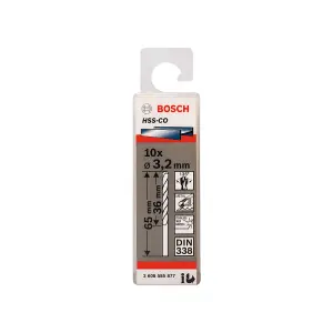 Bosch Professional HSS-Co DIN338 3.2x36x65