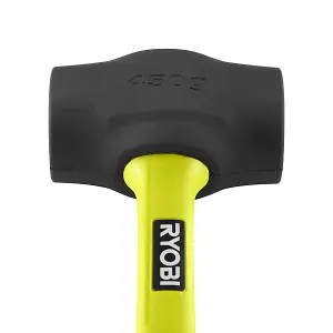 Ryobi Fibreglass Rubber Mallet (450g, Black) - RHHM450