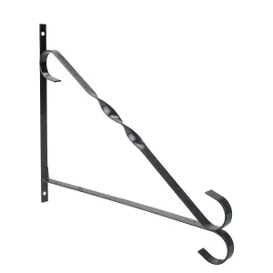 Hanging Basket Bracket 11 Inch with Screws Gardening Tools Accessories  28cm Black