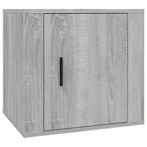 Berkfield Bedside Cabinet Grey Sonoma 50x39x47 cm