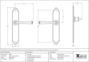 From The Anvil Pewter Gothic Lever Latch Set