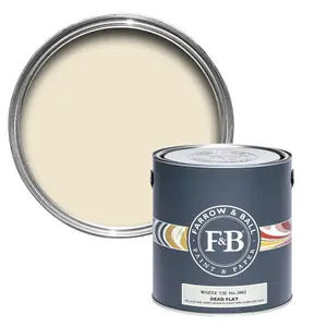 Farrow & Ball Dead Flat Mixed Colour 2002 White Tie 2.5 Litre