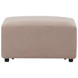 Left-Hand Corner Sofa with Ottoman KOHLO Taupe Fabric Left Hand