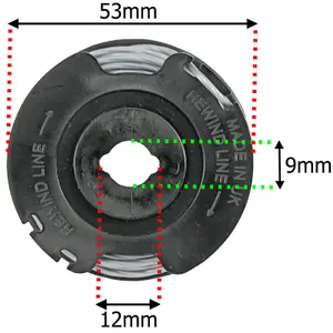 SPARES2GO Spool Line Feed compatible with Spear & Jackson CLGT2425H Strimmer Trimmer 1.5mm