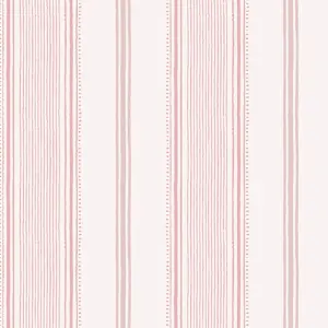 Laura Ashley Heacham Blush Stripe Smooth Wallpaper