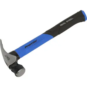 High-Quality 20oz Claw Hammer with Fibreglass Shaft and Magnetic Nail Starter