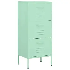 Berkfield Storage Cabinet Mint 42.5x35x101.5 cm Steel