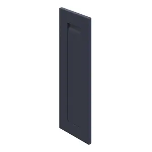 GoodHome Garcinia Integrated handle Matt navy blue Shaker Highline Cabinet door (W)250mm (H)715mm (T)20mm