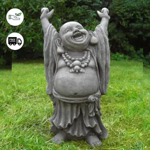 Small Happy Hand Up Buddha Garden Statue