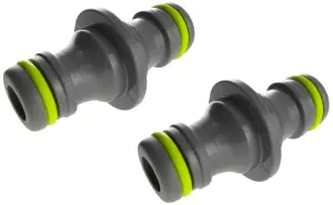 Lime Universal garden hose double male hose connector/joiner/adaptor (connects to all other quality hose fittings)