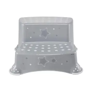 Keeeper Grey Stars Baby Potty, Toilet Seat & Double Step Stool Set