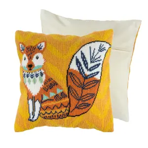 TAP CUSH FOX - Half Cross Stitch / Tapestry Kit: Cushion: Fox - Trimits