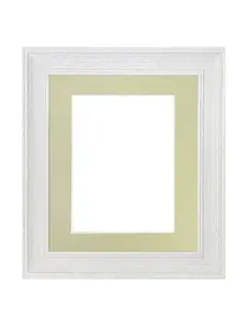 Scandi Limed White Frame with Light Grey Mount for Image Size 6 x 4 Inch