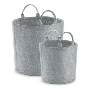 Bagbase Felt Trug Grey Melange (40cm x 40cm)