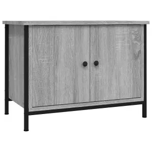 Berkfield TV Cabinet with Doors Grey Sonoma 60x35x45 cm Engineered Wood