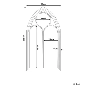 Wall Mirror TRELLY Metal Black