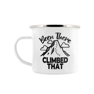 Grindstore Been There Climbed That Enamel Mug White/Black (One Size)