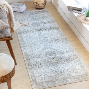 CELINE Machine Washable Vintage Runner Rug 80 x 220 cm