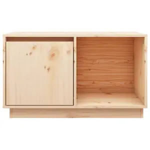 Berkfield TV Cabinet 74x35x44 cm Solid Wood Pine