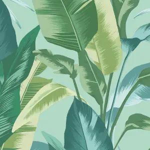 Envy Leaf It Out Midnight Tropical Smooth Wallpaper