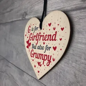 Red Ocean Funny Gift For Girlfriend Gift From Boyfriend Novelty Relationship Gifts Handmade Wooden Heart Plaque Valentines Gift