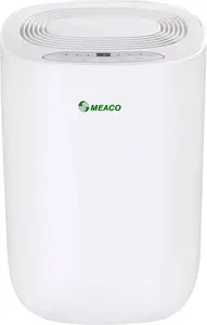 Meaco Meacodry ABC Dehumidifier (White) - Ultra Quiet Dehumidifier - Energy Efficient Electric Compressor Dehumidifier For Home - Removes