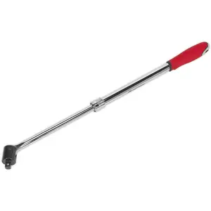 Extendable Breaker Pull Bar - 1/2" Sq Drive Knuckle - 450 to 600mm - Soft Grip