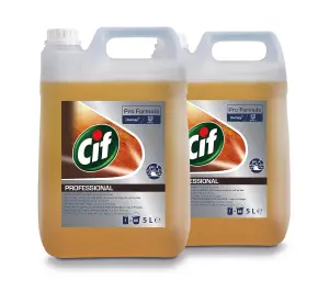 Cif Professional Wood Floor Cleaner 5L (Pack of 2)