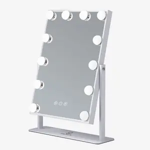 Rectangle LED Metal Mirror White