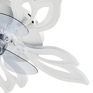 Armentha 65cm Ceiling Fan with LED Lights White