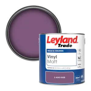 Leyland Trade Vinyl Matt Walls & Ceilings Emulsion Paint (S 4040-R40B) 2.5L