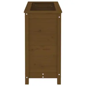 Berkfield Garden Planter Honey Brown 82.5x40x78 cm Solid Wood Pine