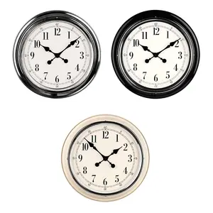 Interiors by Premier Chrome Finish Wall Clock