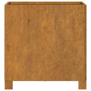 Berkfield Planters with Legs 2 pcs Rusty 42x40x43 cm Corten Steel