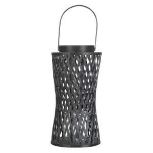 Beliani Boho Lantern MACTAN Wood Black