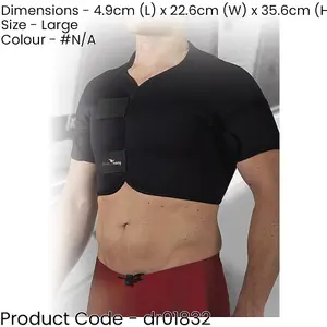 LARGE Neoprene Full Shoulder Support - Dislocation Rheumatic Relief Compression