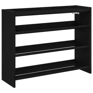 Berkfield Shoe Rack Black 80x25x61.5 cm Engineered Wood