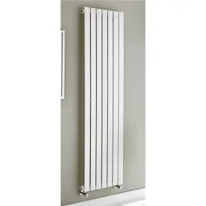 1600mm (H) x 480mm (W) -White Vertical Radiator (Berlin) - Single Panel - (1.6m x 0.48m) - Depth 52mm