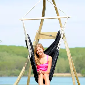 Amazonas Brasil Hanging Hammock Chair - Black