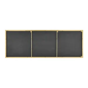 Alcantera Rectangle Metal Frame Wall Mirror Simple and Elegant Modern Design Gold / 140cm H x 50cm W