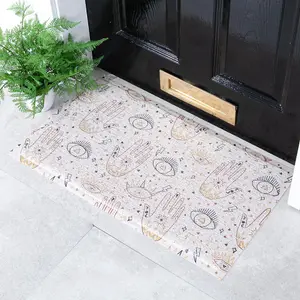 Hands and Eyes Pattern Doormat (70 x 40cm)