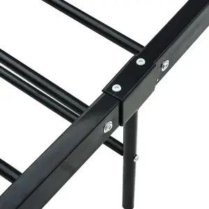 Berkfield Bed Frame Black Metal 100x200 cm