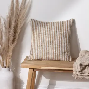 Yard Organik Stripe Woven Feather Filled Cushion